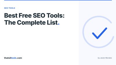 Best Free SEO Tools in 2026 (Complete List)